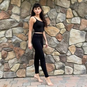 Express, Black high rise legging, size 4